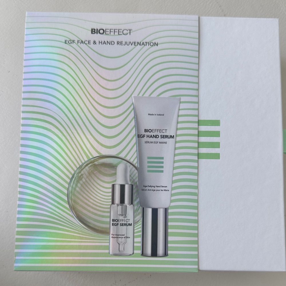 EGF Face & Hand Serum Set - new in box - seal is broken on box and hand serum